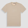 T SHIRT REGULAR FIT DE PUNTO DE ALGODÓN CON LOGOTIPO DE COLOR LISO