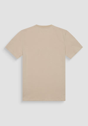 T SHIRT REGULAR FIT DE PUNTO DE ALGODÓN CON LOGOTIPO DE COLOR LISO