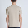 T SHIRT REGULAR FIT DE PUNTO DE ALGODÓN CON LOGOTIPO DE COLOR LISO