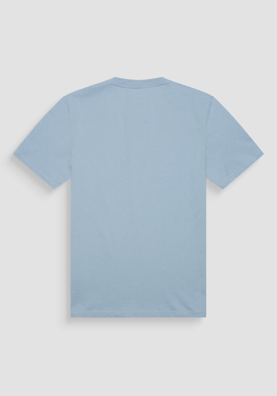 TSHIRT REGULAR FIT DE PUNTO DE ALGODÓN CON LOGOTIPO DE COLOR LISO