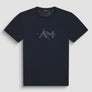 T SHIRT REGULAR FIT DE PUNTO DE ALGODÓN CON LOGOTIPO DE COLOR LISO