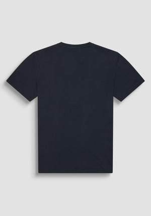 T SHIRT REGULAR FIT DE PUNTO DE ALGODÓN CON LOGOTIPO DE COLOR LISO