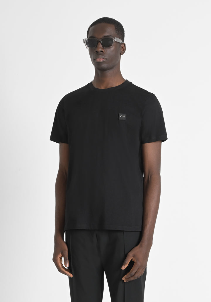 CAMISETA REGULAR FIT DE TEJIDO DE PUNTO DE ALGODÓN CON ESTAMPADO DE GOMA