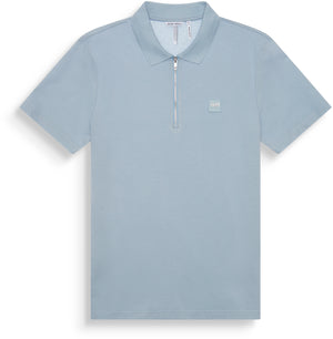 POLO REGULAR FIT DE PUNTO DE ALGODÓN 100 % CON PARCHE COSIDO Y MONOGOTIPO EN CONTRASTE