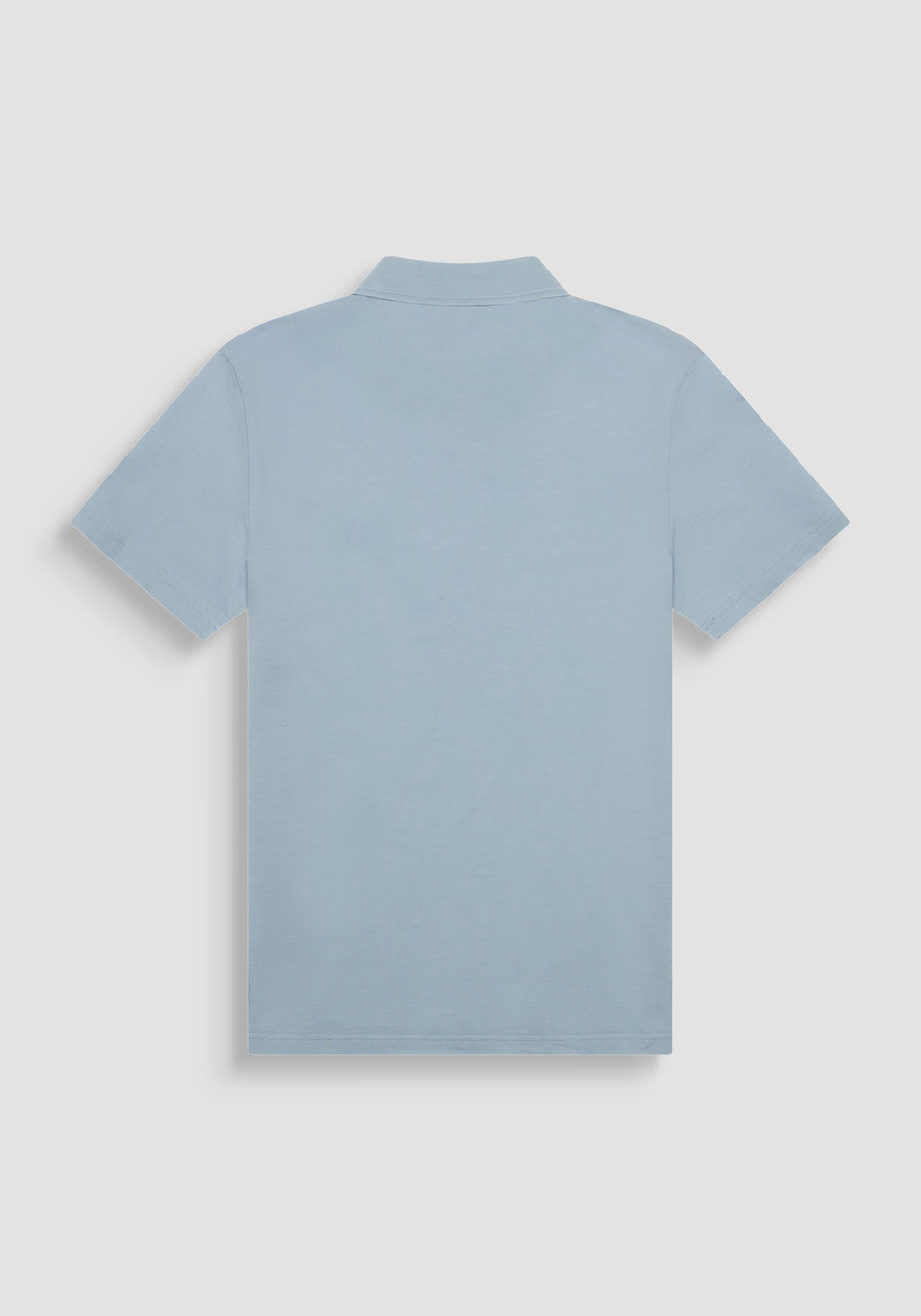 POLO REGULAR FIT DE PUNTO DE ALGODÓN 100 % CON PARCHE COSIDO Y MONOGOTIPO EN CONTRASTE