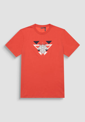 T-SHIRT REGULAR FIT DE ALGODÓN JERSEY CON LOGOTIPO DE GOMA ESTAMPADO