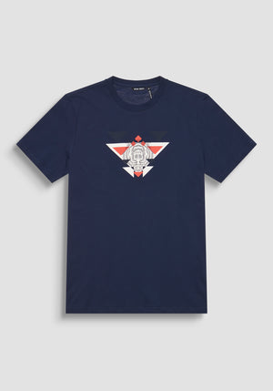 T-SHIRT REGULAR FIT DE ALGODÓN JERSEY CON LOGOTIPO DE GOMA ESTAMPADO