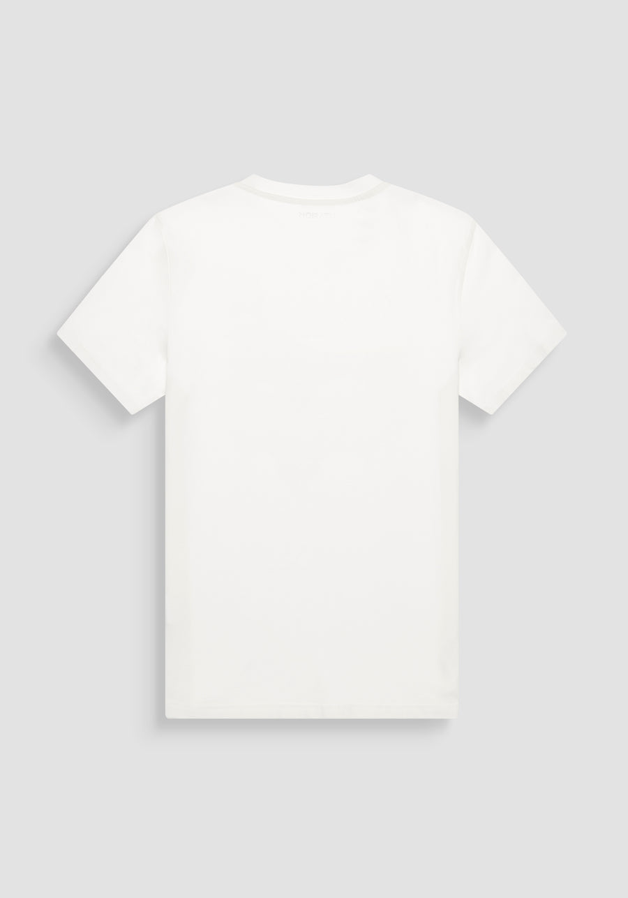 T-SHIRT REGULAR FIT DE ALGODÓN JERSEY CON LOGOTIPO DE CORCHO ESTAMPADO