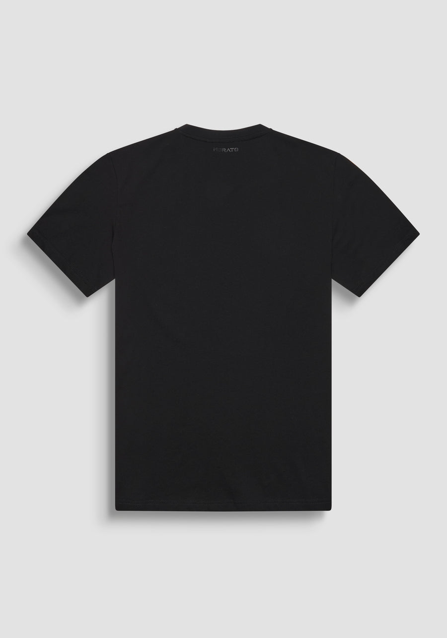 T-SHIRT REGULAR FIT DE ALGODÓN JERSEY CON LOGOTIPO DE CORCHO ESTAMPADO
