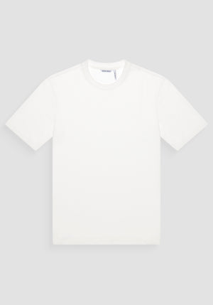 T-SHIRT RELAXED FIT DE ALGODÓN CON MONOGRAMA DEL LADO DEL CORAZÓN