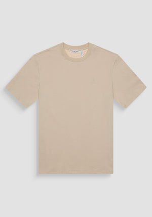 T-SHIRTRELAXED FIT DE ALGODÓN CON MONOGRAMA DEL LADO DEL CORAZÓN