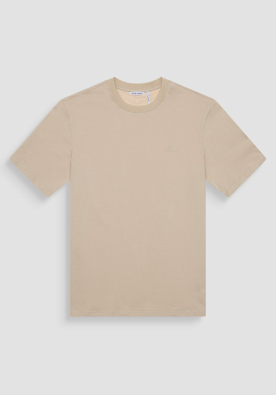 T-SHIRTRELAXED FIT DE ALGODÓN CON MONOGRAMA DEL LADO DEL CORAZÓN
