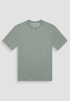 T-SHIRT RELAXED FIT DE ALGODÓN CON MONOGRAMA DEL LADO DEL CORAZÓN