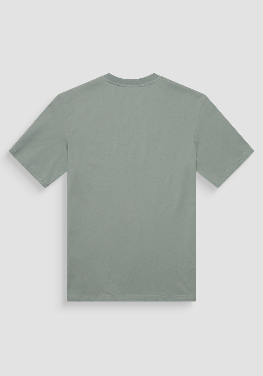 T-SHIRT RELAXED FIT DE ALGODÓN CON MONOGRAMA DEL LADO DEL CORAZÓN