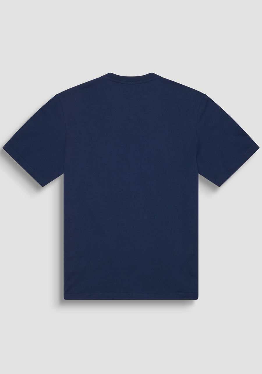T-SHIRT RELAXED FIT DE ALGODÓN CON MONOGRAMA DEL LADO DEL CORAZÓN
