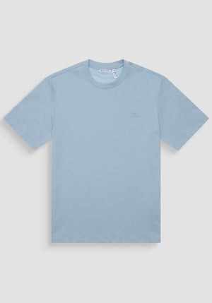 T-SHIRT RELAXED FIT DE ALGODÓN CON MONOGRAMA DEL LADO DEL CORAZÓN