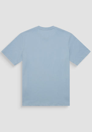 T-SHIRT RELAXED FIT DE ALGODÓN CON MONOGRAMA DEL LADO DEL CORAZÓN