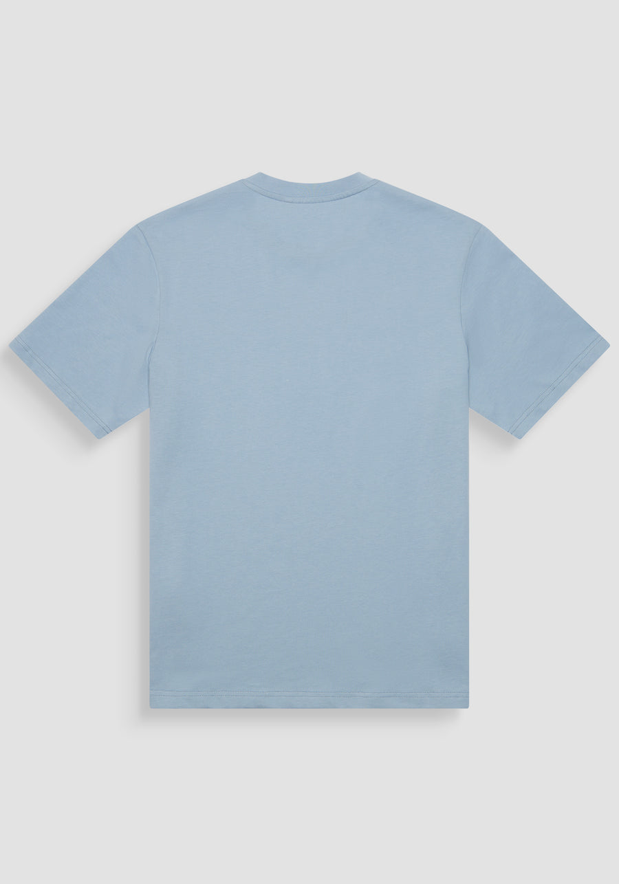 T-SHIRT RELAXED FIT DE ALGODÓN CON MONOGRAMA DEL LADO DEL CORAZÓN