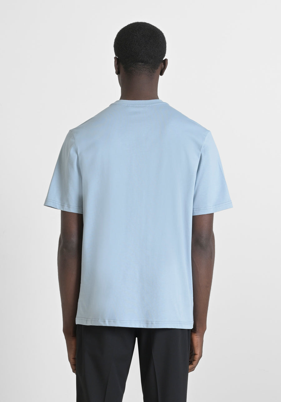 T-SHIRT RELAXED FIT DE ALGODÓN CON MONOGRAMA DEL LADO DEL CORAZÓN