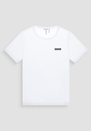 T-SHIRT REGULAR FIT EN TEJIDO DE ALGODÓN CON PARCHE DE GOMA CON EL LOGOTIPO