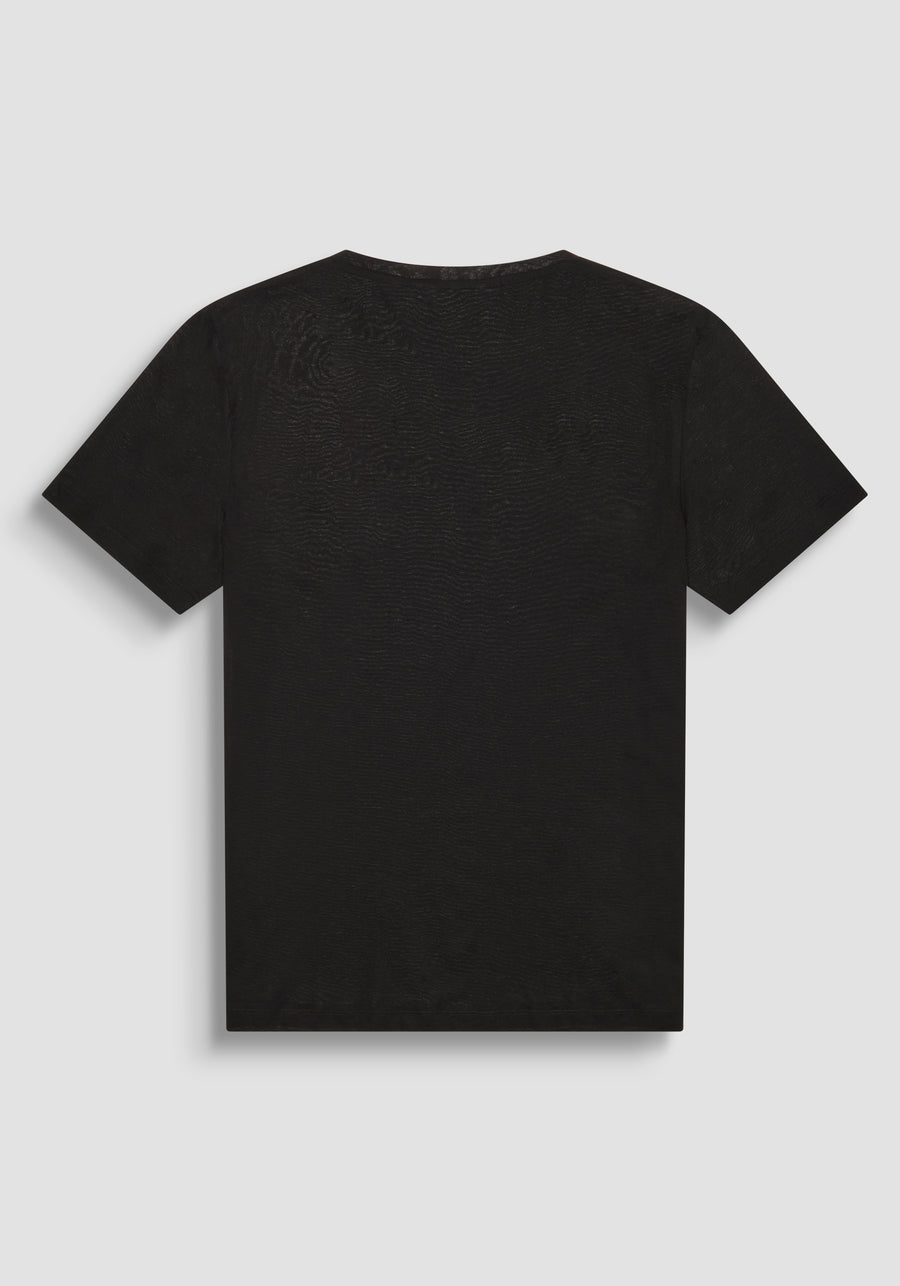 T-SHIRT REGULAR FIT EN TEJIDO DE ALGODÓN CON PARCHE DE GOMA CON EL LOGOTIPO