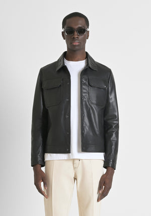 CHAQUETA SLIM FIT DE CUERO