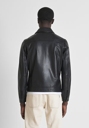 CHAQUETA SLIM FIT DE CUERO