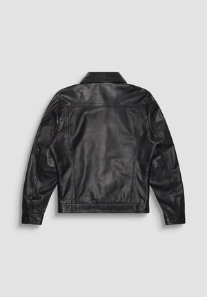 CHAQUETA SLIM FIT DE CUERO