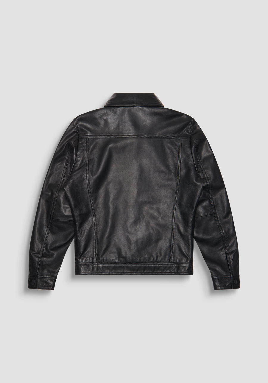 CHAQUETA SLIM FIT DE CUERO