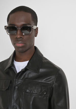 CHAQUETA SLIM FIT DE CUERO