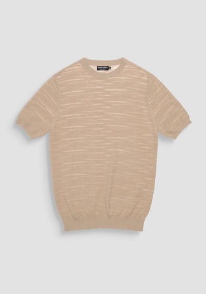 JERSEY REGULAR FIT DE ALGODÓN SUAVE CON INSIGNIA METÁLICA
