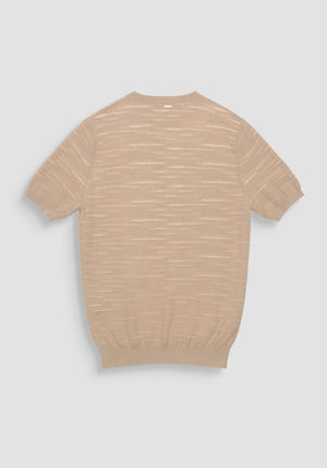 JERSEY REGULAR FIT DE ALGODÓN SUAVE CON INSIGNIA METÁLICA