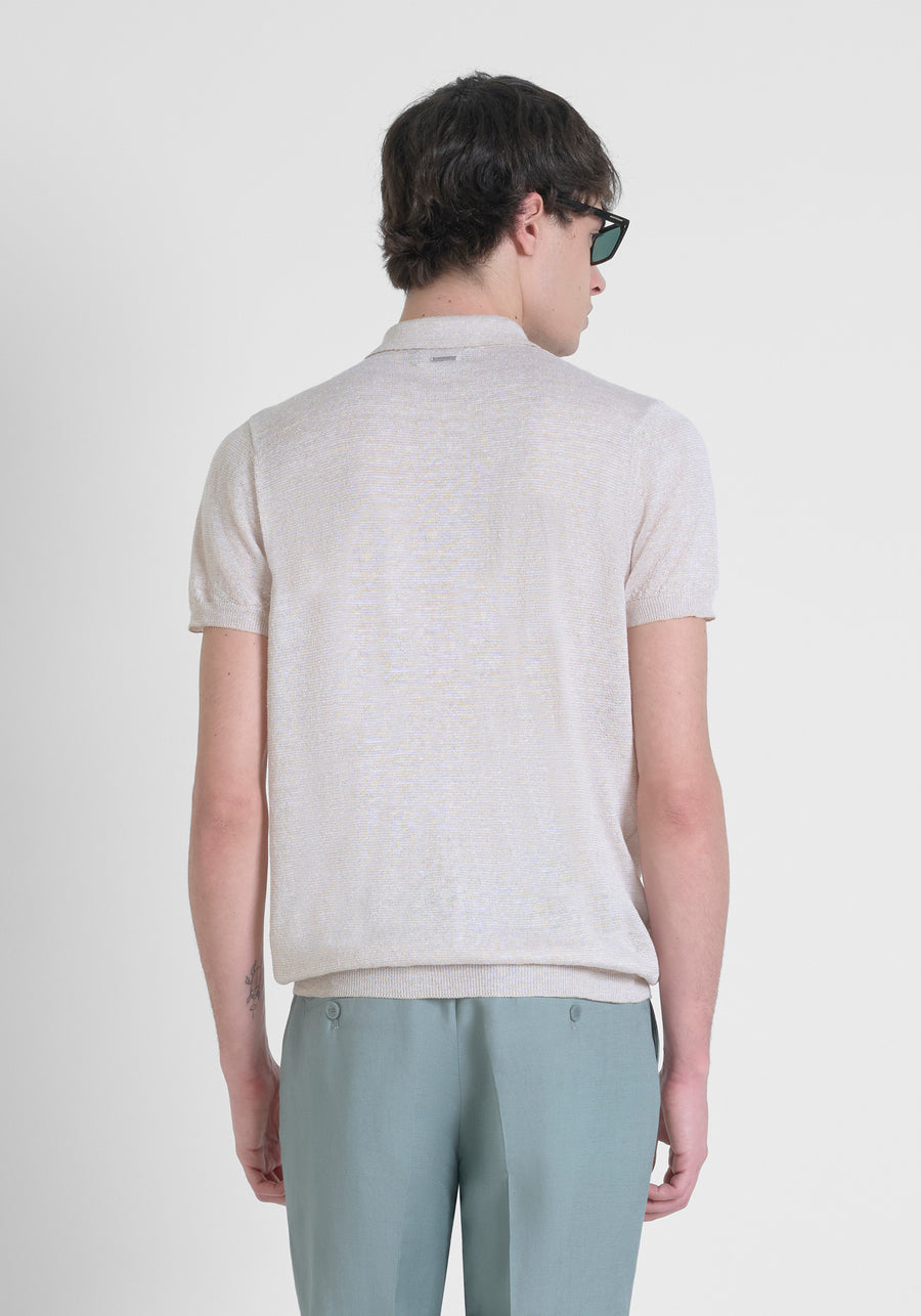 JERSEY REGULAR FIT EN MEZCLA DE LINO