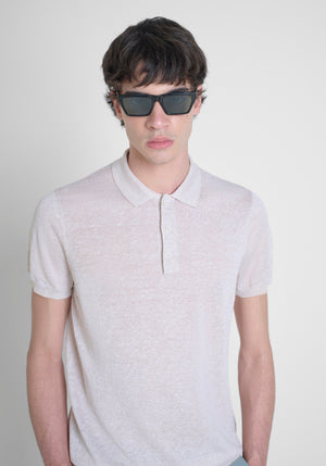 JERSEY REGULAR FIT EN MEZCLA DE LINO