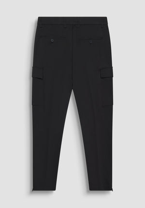 PANTALÓN VERDE MILITAR SKINNY FIT DE ALGODÓN ELÁSTICO