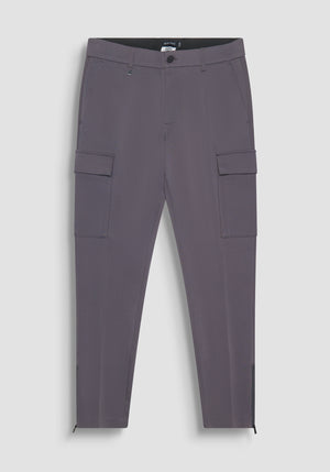 PANTALÓN GRIS SKINNY FIT DE ALGODÓN ELÁSTICO
