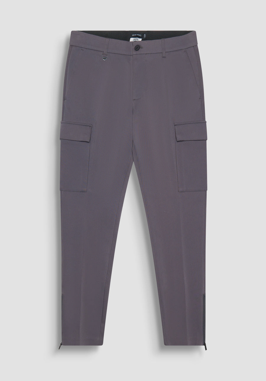 PANTALÓN GRIS SKINNY FIT DE ALGODÓN ELÁSTICO