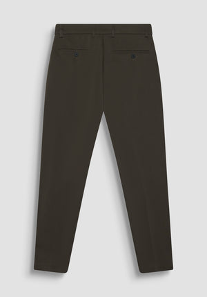 PANTALÓN VERDE MILITAR "THOM" SKINNY FIT DE ALGODÓN ELÁSTICO